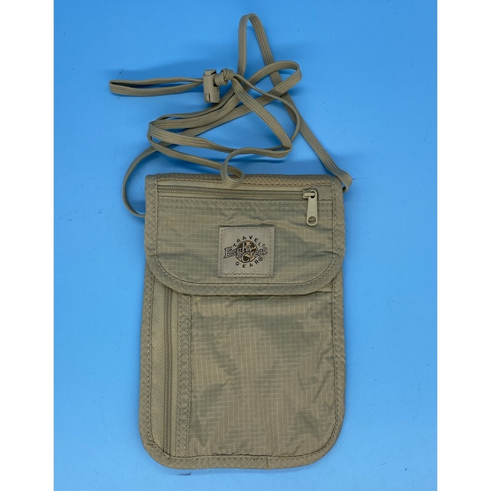 Eagle Creek Travel Gear Undercover Tan Neck Security Wallet Adjustable Strap